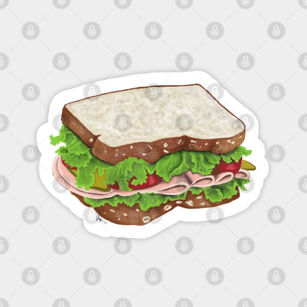Have A Lovely Sandwich Sticker by JaqiW